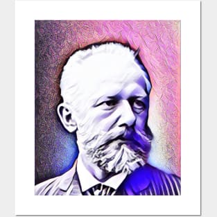 Pyotr Ilyich Tchaikovsky Pink Portrait | Pyotr Ilyich Tchaikovsky Artwork 7 Posters and Art